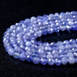 Natural Tanzanite Gemstone Grade Aaa Micro Faceted Round 2mm 3mm 4mm Loose Beads (p45) Natural Tanzanite Gemstone Grade Aaa Micro Faceted Round 2mm 3mm 4mm Loose Beads (p45)