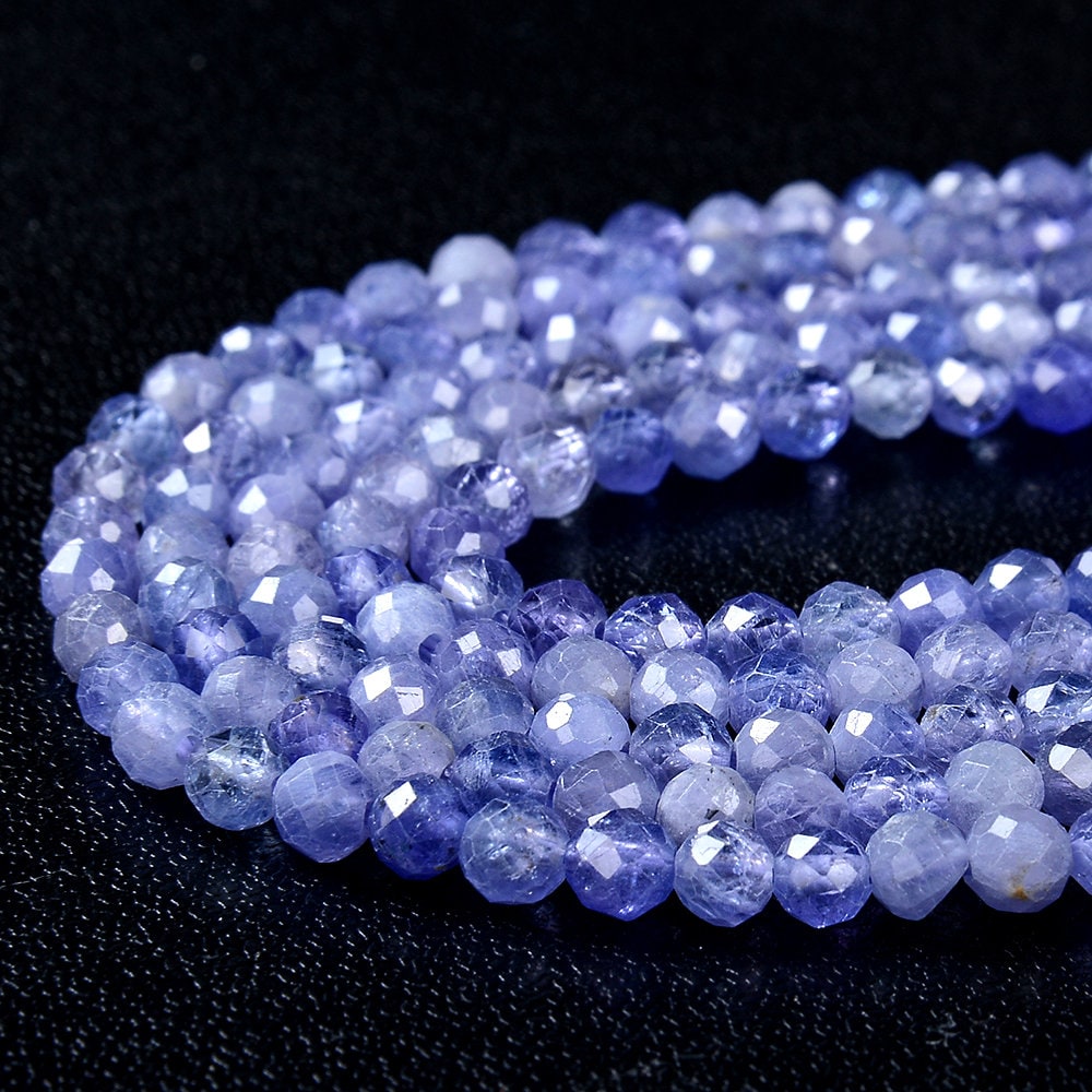 Natural Tanzanite Gemstone Grade Aaa Micro Faceted Round 2mm 3mm 4mm Loose Beads (p45) Natural Tanzanite Gemstone Grade Aaa Micro Faceted Round 2mm 3mm 4mm Loose Beads (p45)