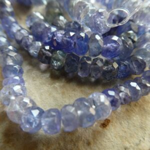 Tanzanite Rondelle Faceted 4-5mm Beads -6in Strand Violet Gemstone-natural Craft Beads-necklace Jewelry Making Tanzanite Rondelle Faceted 4-5mm Beads -6in Strand Violet Gemstone-natural Craft Beads-necklace Jewelry Making