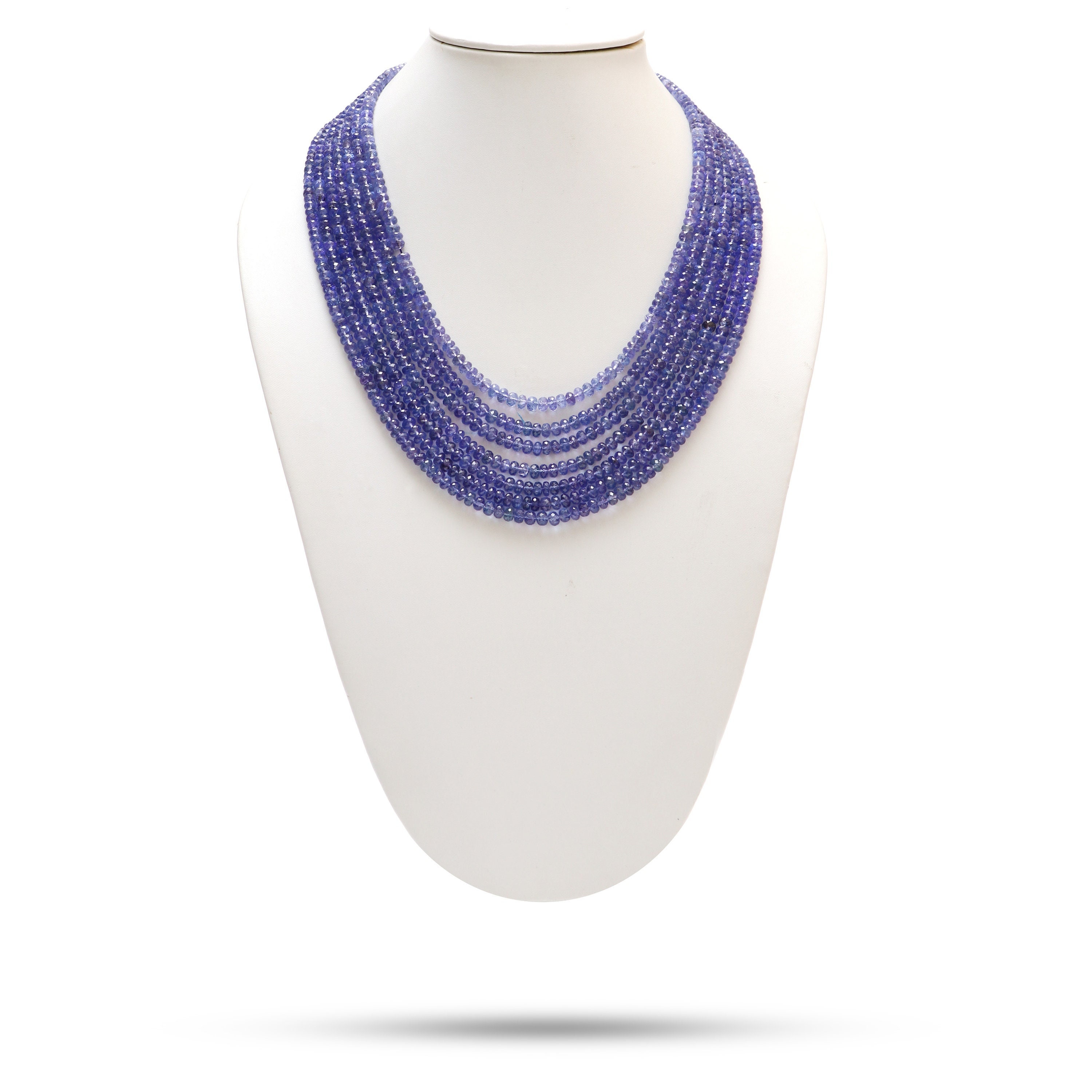 Tanzanite Faceted Rondelle Beaded Necklace, 3.5 Mm To 5.5 Mm, Tanzanite Necklace, Inner 16 Inches To Outer 21 Inches, Price Per Necklace Tanzanite Faceted Rondelle Beaded Necklace, 3.5 Mm To 5.5 Mm, Tanzanite Necklace, Inner 16 Inches To Outer 21 Inches, Price Per Necklace