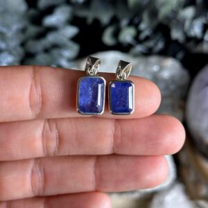 Faceted Tanzanite Sterling Silver Necklace: .925 Silver, Oval Teardrop Faceted Tanzanite Sterling Silver Necklace: .925 Silver, Oval Teardrop