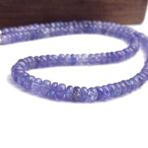 Natural Tanzanite Necklace 925 Silver, Genuine Tanzanite Beaded Necklace, Raw Blue Gemstone Jewelry, Dainty Silver Necklace, Gift For Her Natural Tanzanite Necklace 925 Silver, Genuine Tanzanite Beaded Necklace, Raw Blue Gemstone Jewelry, Dainty Silver Necklace, Gift For Her