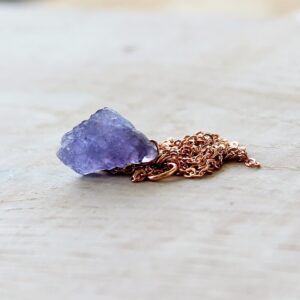 Rough Tanzanite Necklace, Raw Crystal Necklace on Rose gold filled or silver chain, Raw December Birthstone, Layering Necklace, Gift for mom Rough Tanzanite Necklace, Raw Crystal Necklace on Rose gold filled or silver chain, Raw December Birthstone, Layering Necklace, Gift for mom