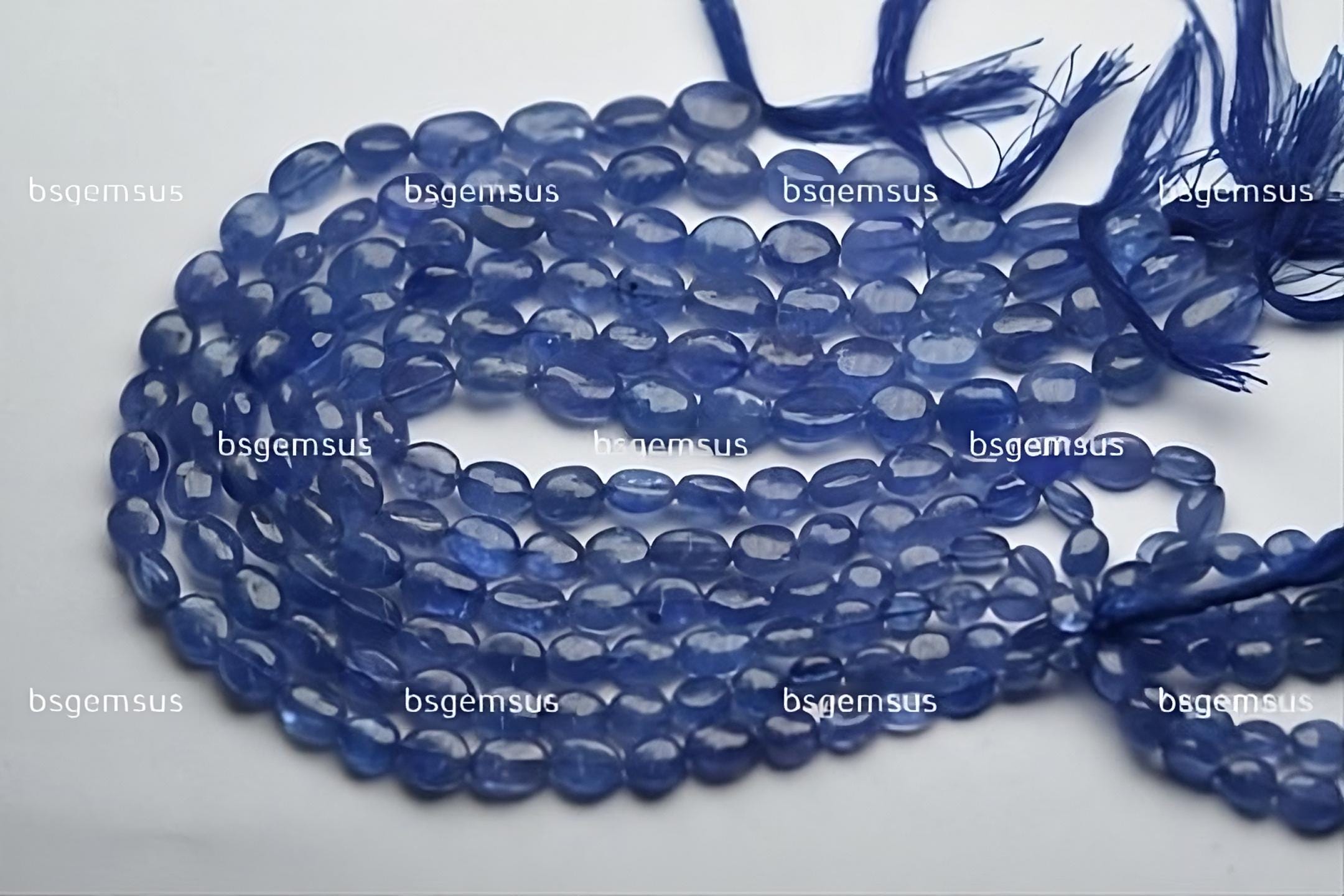 7 Inches Strand,finest Quality,natural Tanzanite Smooth Oval Beads,size 7-9mm