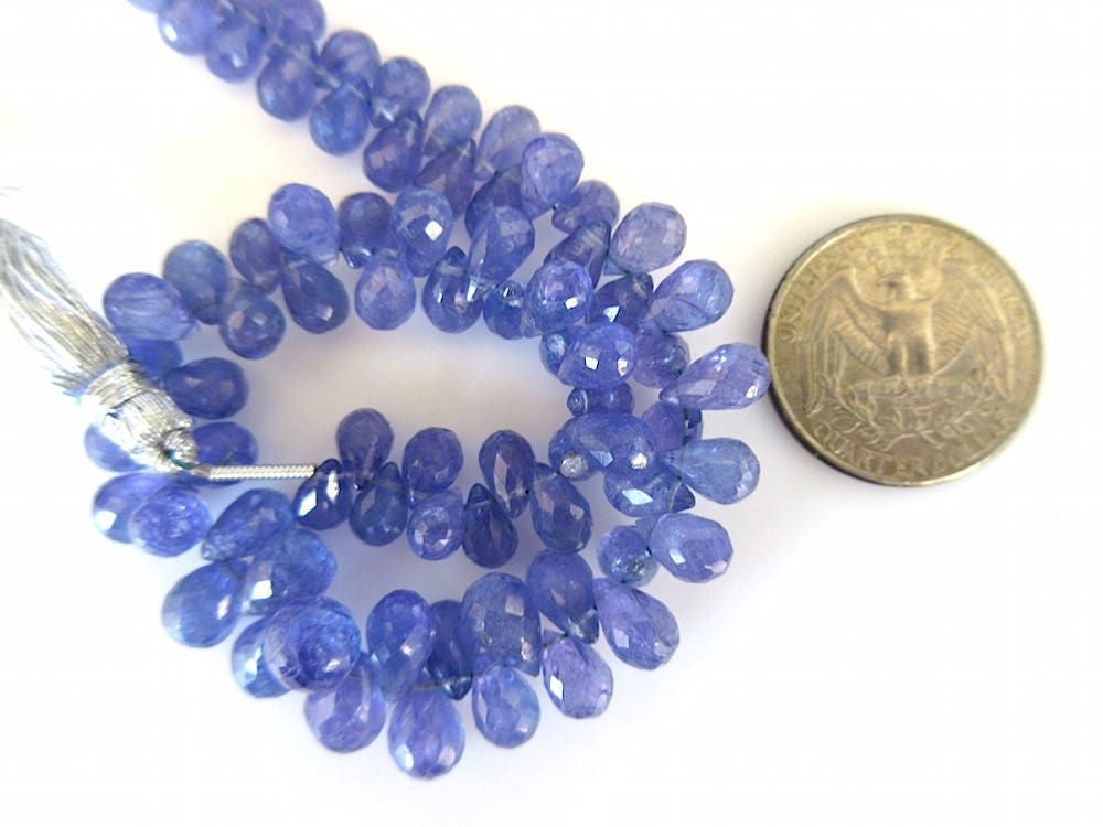 Aa Natural Tanzanite Faceted Tear Drop Briolette Beads, Tanzanite Briolette Beads, Tanzanite Jewelry, Tanzanite Stone, Gds898 Aa Natural Tanzanite Faceted Tear Drop Briolette Beads, Tanzanite Briolette Beads, Tanzanite Jewelry, Tanzanite Stone, Gds898