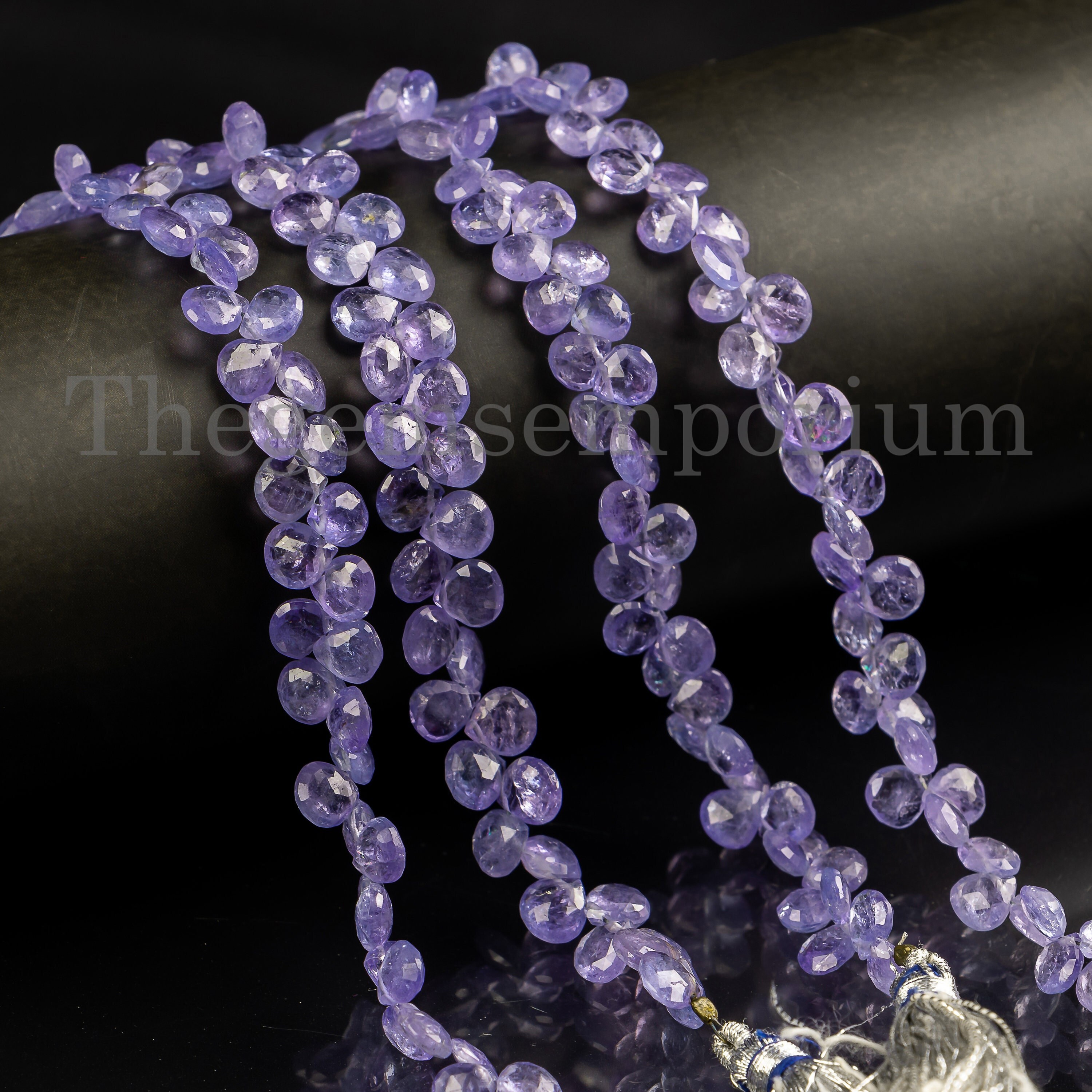 Natural Tanzanite Faceted Heart Beads, Tanzanite Heart Beads, Tanzanite Beads, Natural Tanzanite Faceted Beads, Tanzanite, Faceted Beads