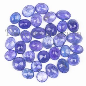 Natural Tanzanite Rose Cut, Loose Gemstone, Briolette Stone (7X9-9X15mm)