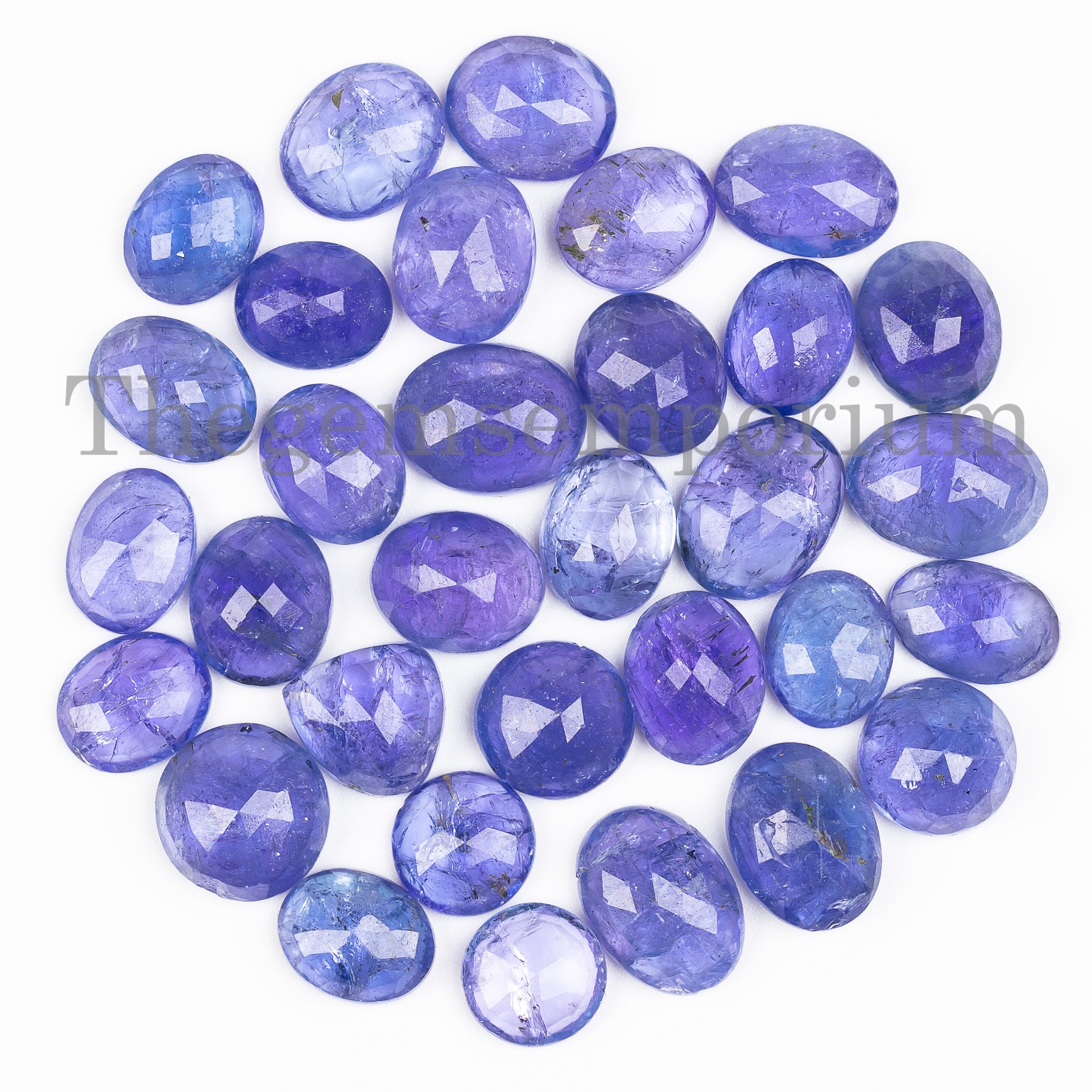 Natural Tanzanite Rose Cut, Loose Gemstone, Briolette Stone (7x9-9x15mm)
