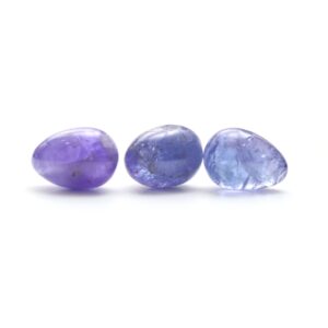 Natural Tanzanite Smooth Drops Loose Gemstone, 10x14 mm, Tanzanite Jewelry Handmade Gift For Women, Set of 3 Pieces