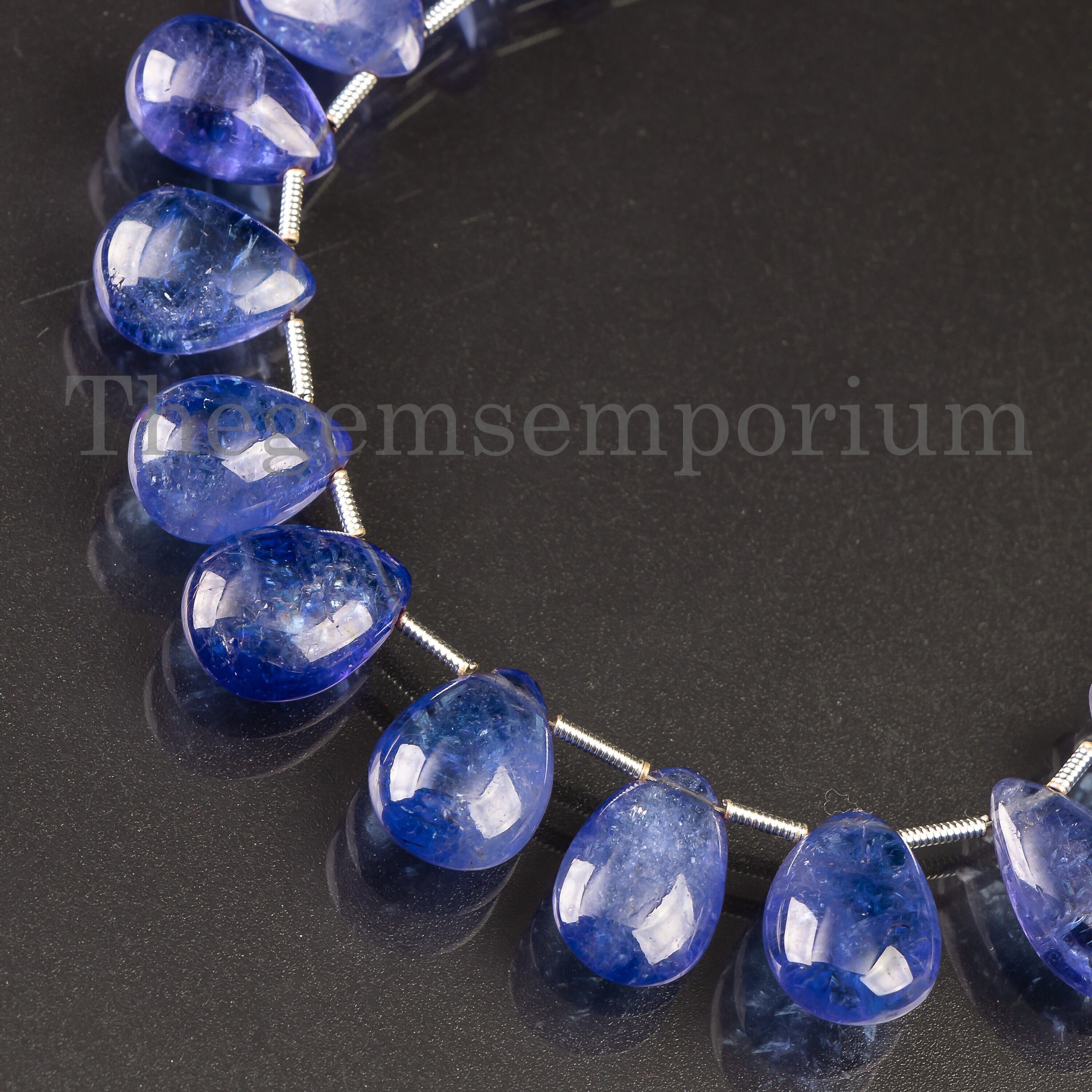 Natural Tanzanite Smooth Pear Briolette, Tanzanite 9.5x12.5-10x14mm Pear Shape Bead, Tanzanite Beads, Tanzanite Briolette For Jewelry Making