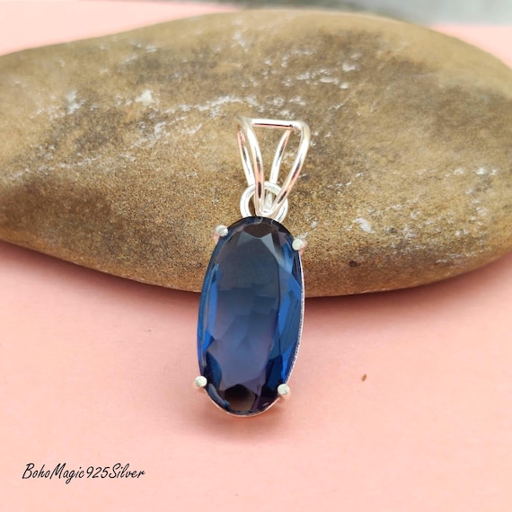 Handmade Tanzanite Pendant: 925 Sterling Silver Gemstone Jewelry
