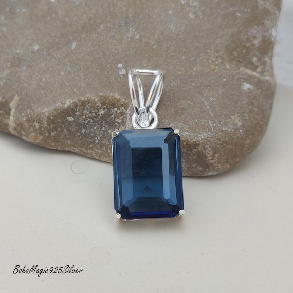 Handmade Tanzanite Sterling Silver Pendant Necklace: Healing Crystal Handmade Tanzanite Sterling Silver Pendant Necklace: Healing Crystal
