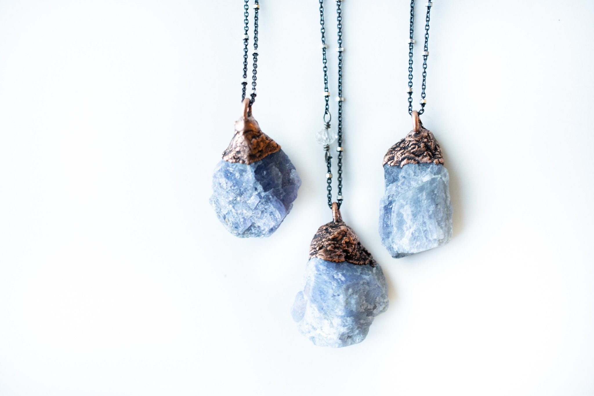 Raw Tanzanite Necklace | Tanzanite Necklace | Tanzanite Pendant | Raw Crystal Necklace | December Birthstone Necklace