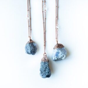 Raw Tanzanite Necklace | Tanzanite Necklace | Tanzanite Pendant | Raw Crystal Necklace | December Birthstone Necklace
