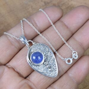Tanzanite Sterling Silver Pendant: December Birthstone Jewelry