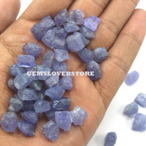 25 Raw Tanzanite Gemstone Pieces: Natural Violet Blue Rough, 10-12 MM 25 Raw Tanzanite Gemstone Pieces: Natural Violet Blue Rough, 10-12 MM
