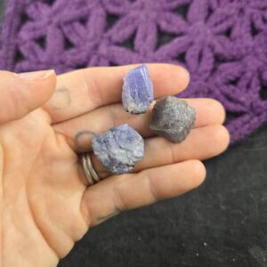 3 Raw Tanzanite Crystals Rough Stones chunk purple blue mineral specimen rare parcel set of three 3 Raw Tanzanite Crystals Rough Stones chunk purple blue mineral specimen rare parcel set of three