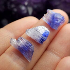 Bi-color Tanzanite Crystal: Raw Purple Tanzanite, Authentic Gemstone From Tanzania Bi-color Tanzanite Crystal: Raw Purple Tanzanite, Authentic Gemstone From Tanzania