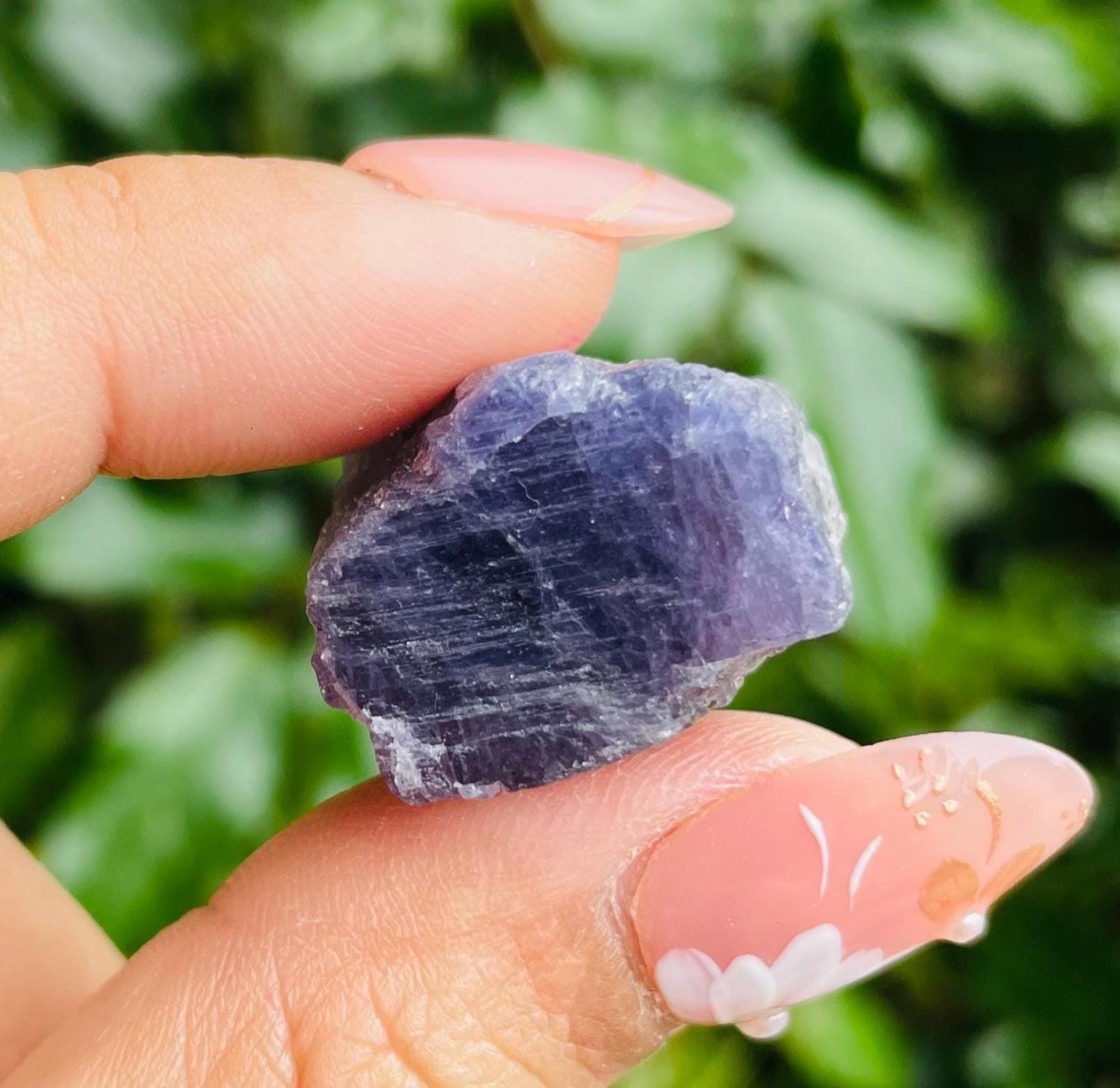 Raw Tanzanite Crystal (18.6g) Large Rough Tanzanite Stone, Natural Blue Tanzanite Stone, Genuine Gemstone Mineral Specimen