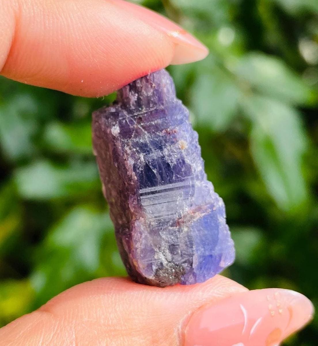 Raw Tanzanite Crystal: Large Rough Gemstone Specimen, Periwinkle Blue 12.8g