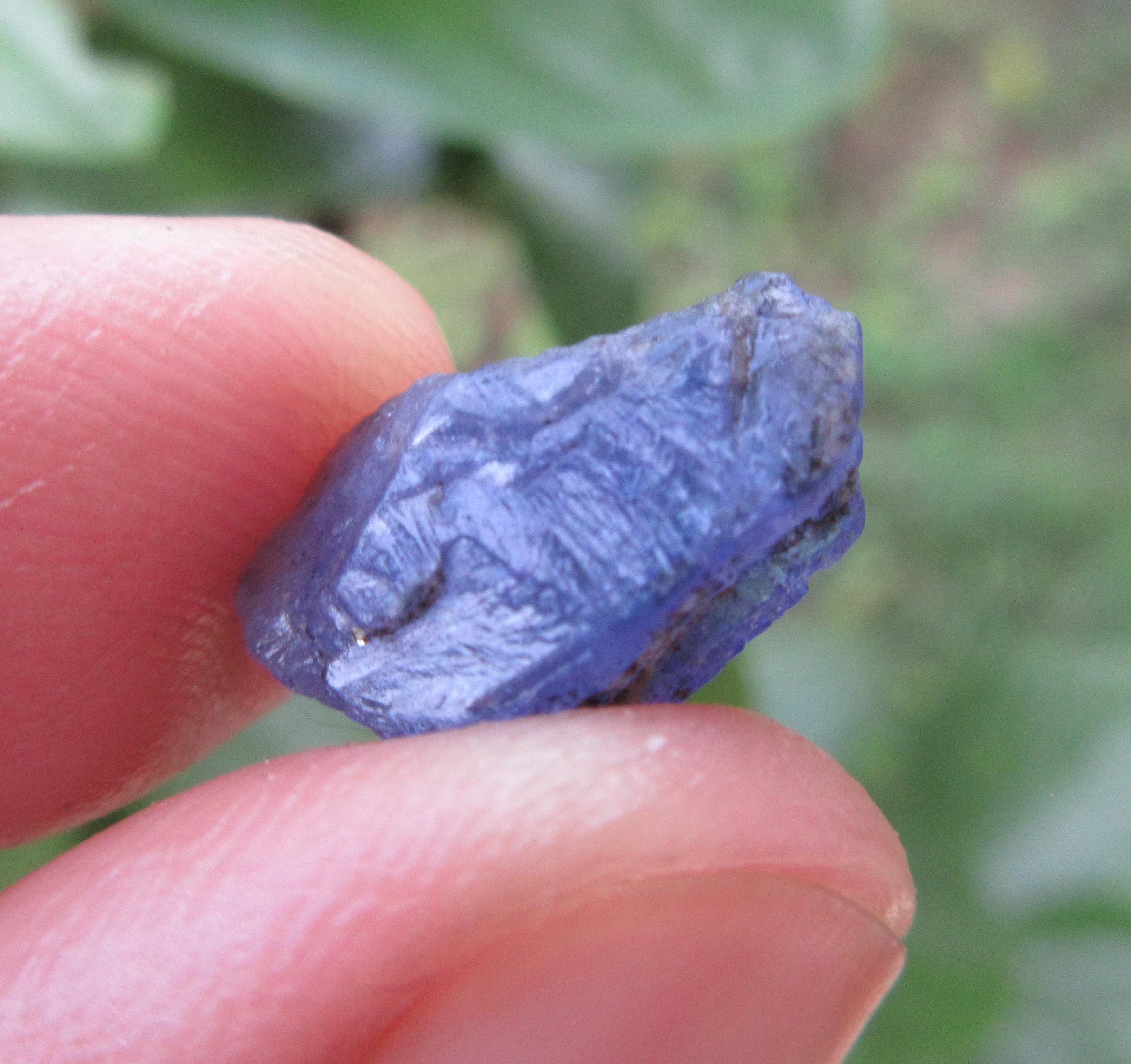 Raw Tanzanite Crystal Piece: Healing Stone, 6.80 Crt