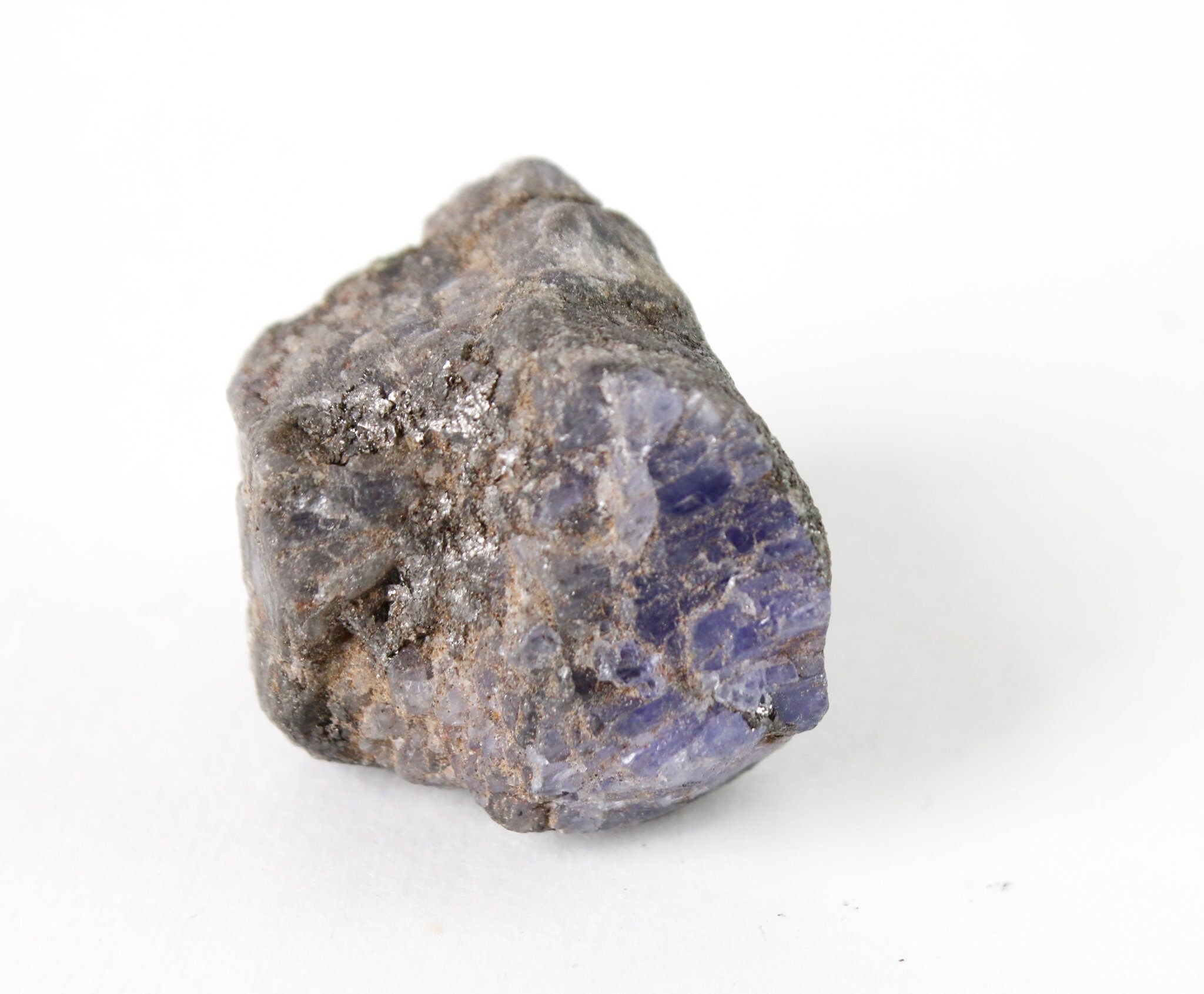 Tanzanite With Graphite Raw Crystal Piece