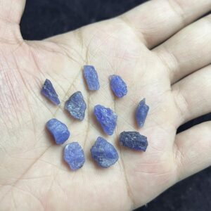 Hand-selected Blue Tanzanite Rough Lot | Natural Raw Stone 12-14mm Hand-selected Blue Tanzanite Rough Lot | Natural Raw Stone 12-14mm