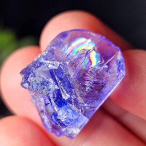 Tanzanite With Huge Rainbow Inclusion 5.72g, Raw Terminated Tanzanite Crystal Specimen Tanzanite With Huge Rainbow Inclusion 5.72g, Raw Terminated Tanzanite Crystal Specimen