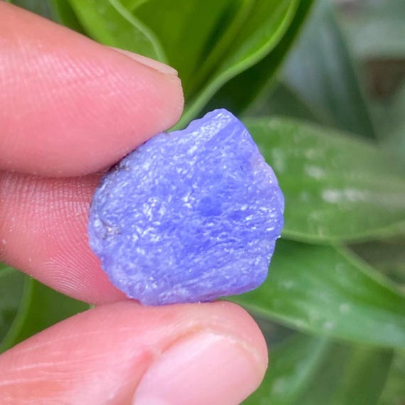 Raw Tanzanite Stone Chunk: December Birthstone, Healing Crystal (30 Ct, 18x17x14 Mm)