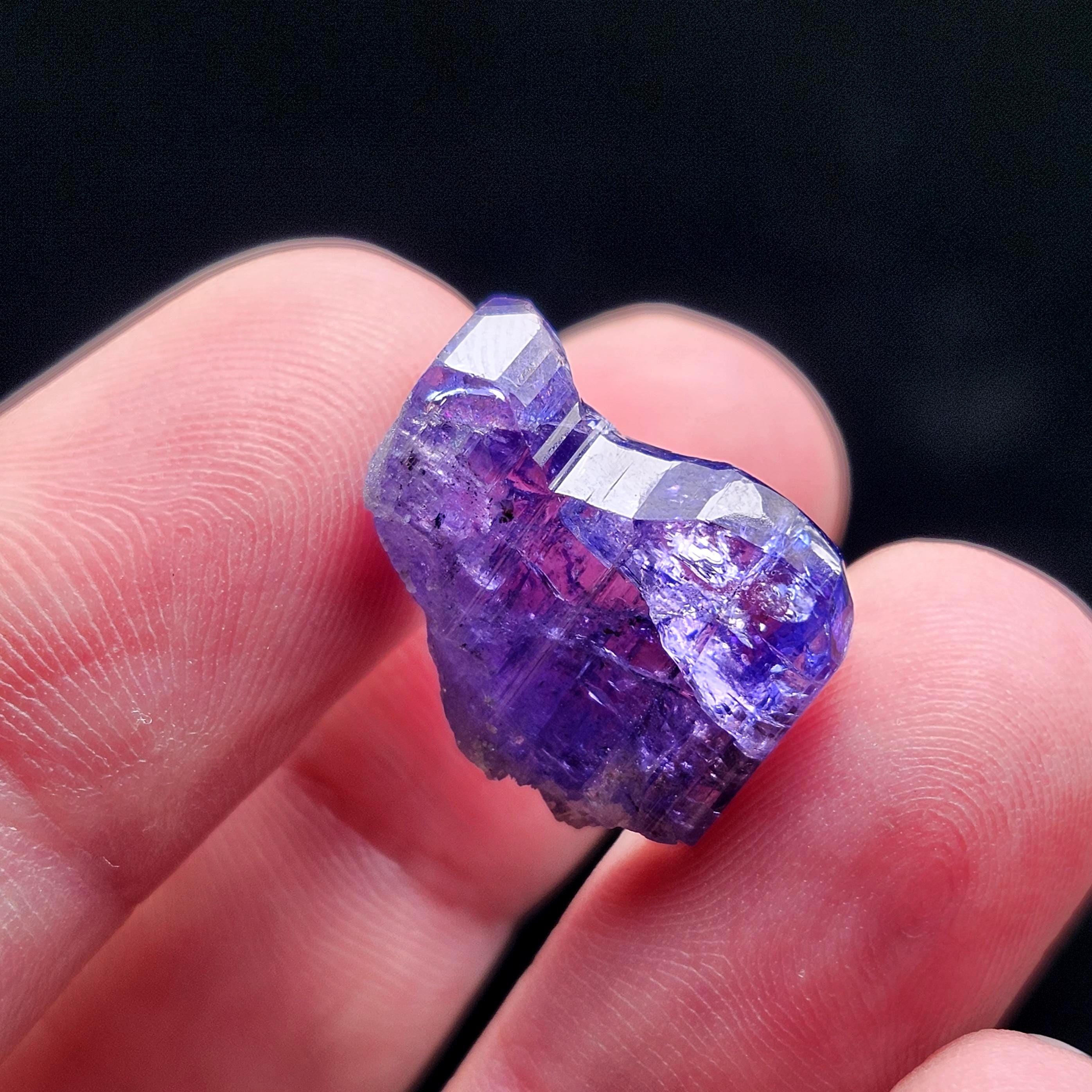 Terminated Tanzanite Crystal 3g, Raw Gemstone - Tanzanite Mineral Specimen
