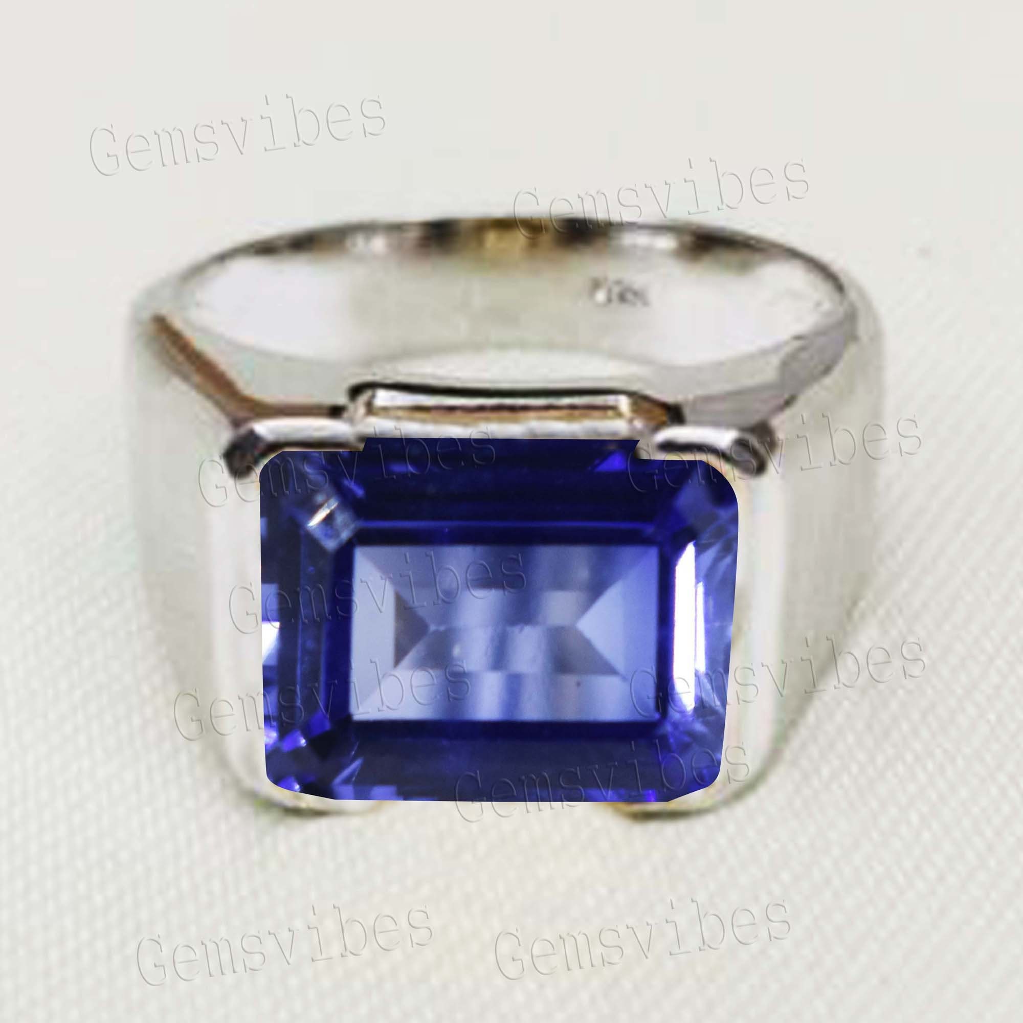 Tanzanite Ring, 925 Sterling Silver Ring, Handmade Jewelry Gift For Her