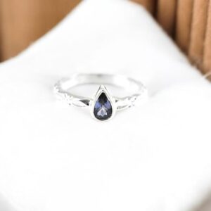 Natural Tanzanite Sterling Silver Ring: December Birthstone