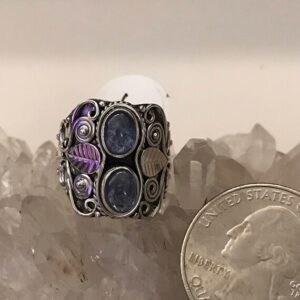Tanzanite Two Stone Ring Size 6