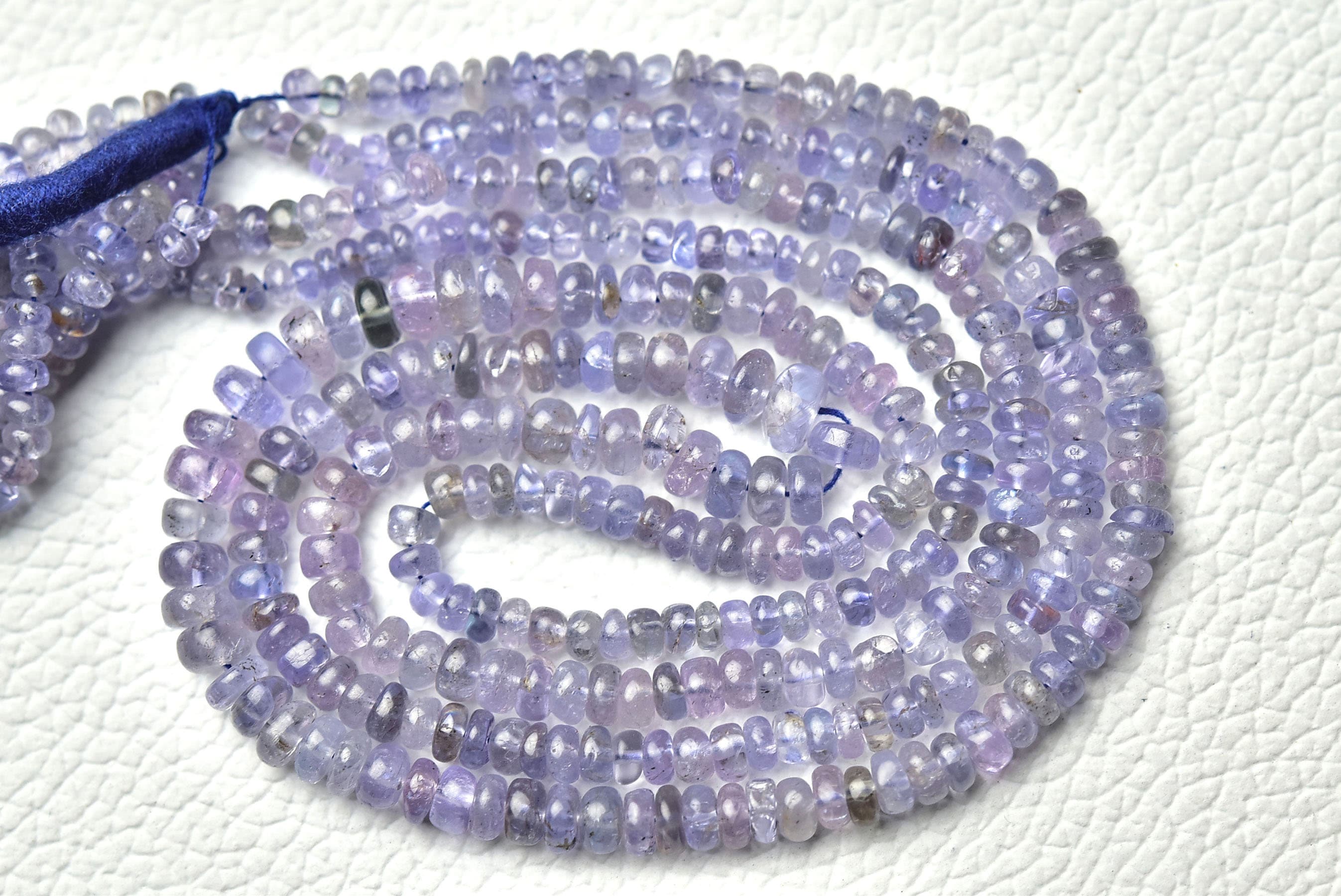 14 Inches Strand Natural Tanzanite Rondelle Beads 3mm To 5mm Smooth Roundel Gemstone Beads Tanzanite Bead Rondelle Jewelry Beads No5961