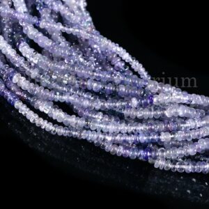 2.5-3.5mm Shaded Tanzanite Rondelle Beads, Jewelry Making