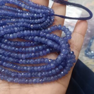 7 Inches Strand,Natural Tanzanite Facetes Rondelle,Size 4-5mm