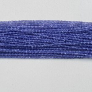 Bead TANZANITE rondelle facetted 2mm 12" each