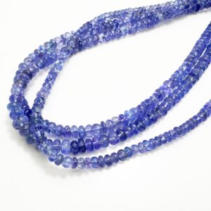 Genuine Rare High Quality Natural Tanzanite Rondelle Beads Aaa Tanzanite Gemstone 3mm | Blue Violet Tanzanite Beads | Jewelry Making | Pgs29