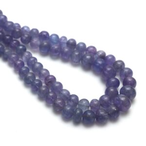 Tanzanite Smooth Rondelle Beads, 8 Mm To 11.5 Mm, Tanzanite Jewelry Making Beads, 8 Inches / 16 Inches Full Strand, Price Per Strand