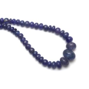 Tanzanite Smooth Rondelle Beads, 8 Mm To 19 Mm, Tanzanite Jewelry Making Beads, 16 Inches Full Strand, Price Per Strand