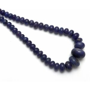 Tanzanite Smooth Rondelle Beads, 8.5 Mm To 24 Mm, Tanzanite Jewelry Making Beads, 16.5 Inches Full Strand, Price Per Strand