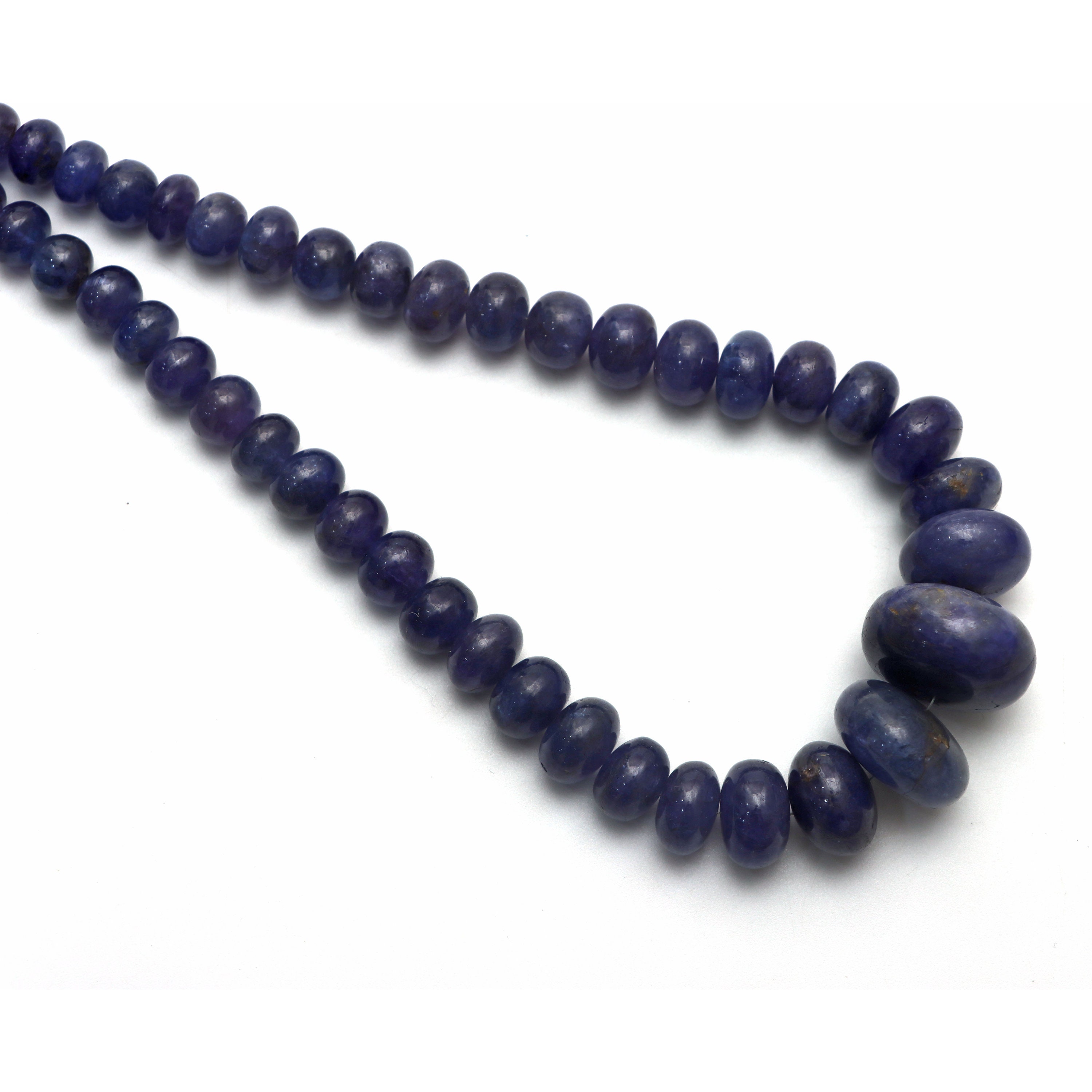 Tanzanite Smooth Rondelle Beads, 8.5 Mm To 24 Mm, Tanzanite Jewelry Making Beads, 16.5 Inches Full Strand, Price Per Strand