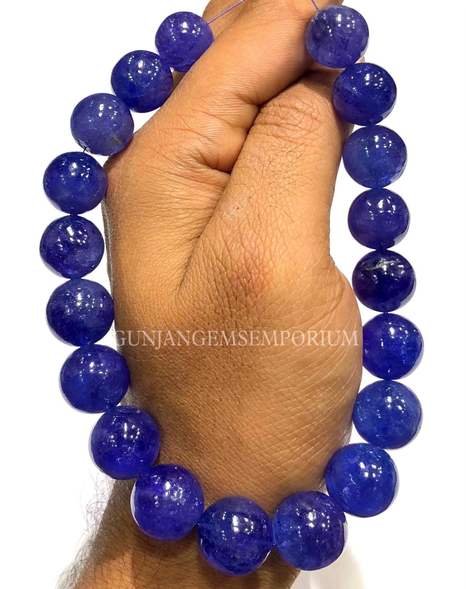 Aaaa+ Fine 14-15mm Tanzanite Round Beads Deep Blue Tanzanite Gemstone Sphere Beads Natural Tanzanite Smooth Round 10” Strand Rare Size Balls Aaaa+ Fine 14-15mm Tanzanite Round Beads Deep Blue Tanzanite Gemstone Sphere Beads Natural Tanzanite Smooth Round 10” Strand Rare Size Balls