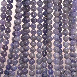 Natural Tanzanite Gemstone Blue Smooth Grade AA 5-6mm Round Loose Beads 7.5 inch Half Strand (80019569-438) Natural Tanzanite Gemstone Blue Smooth Grade AA 5-6mm Round Loose Beads 7.5 inch Half Strand (80019569-438)