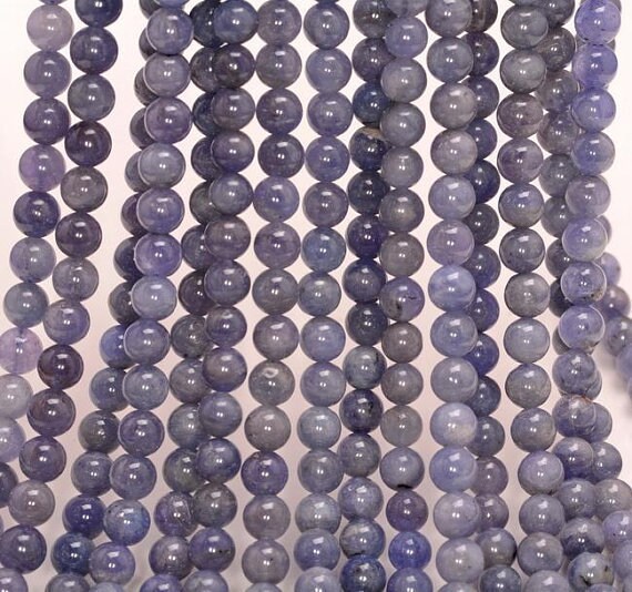 Natural Tanzanite Gemstone Blue Smooth Grade Aa 5-6mm Round Loose Beads 7.5 Inch Half Strand (80019569-438) Natural Tanzanite Gemstone Blue Smooth Grade Aa 5-6mm Round Loose Beads 7.5 Inch Half Strand (80019569-438)