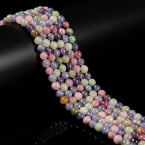 Natural Grade A Mixed Color Tanzanite Smooth Round Beads 4mm 6mm 15.5'' Strand