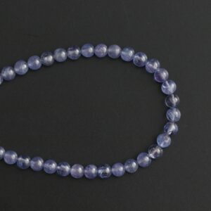 Tanzanite Smooth Round Balls Beads, 3.5 Mm To 7 Mm, Tanzanite Round Beads, Tanzanite Jewelry Making Gemstone Beads, 8 Inch Strand