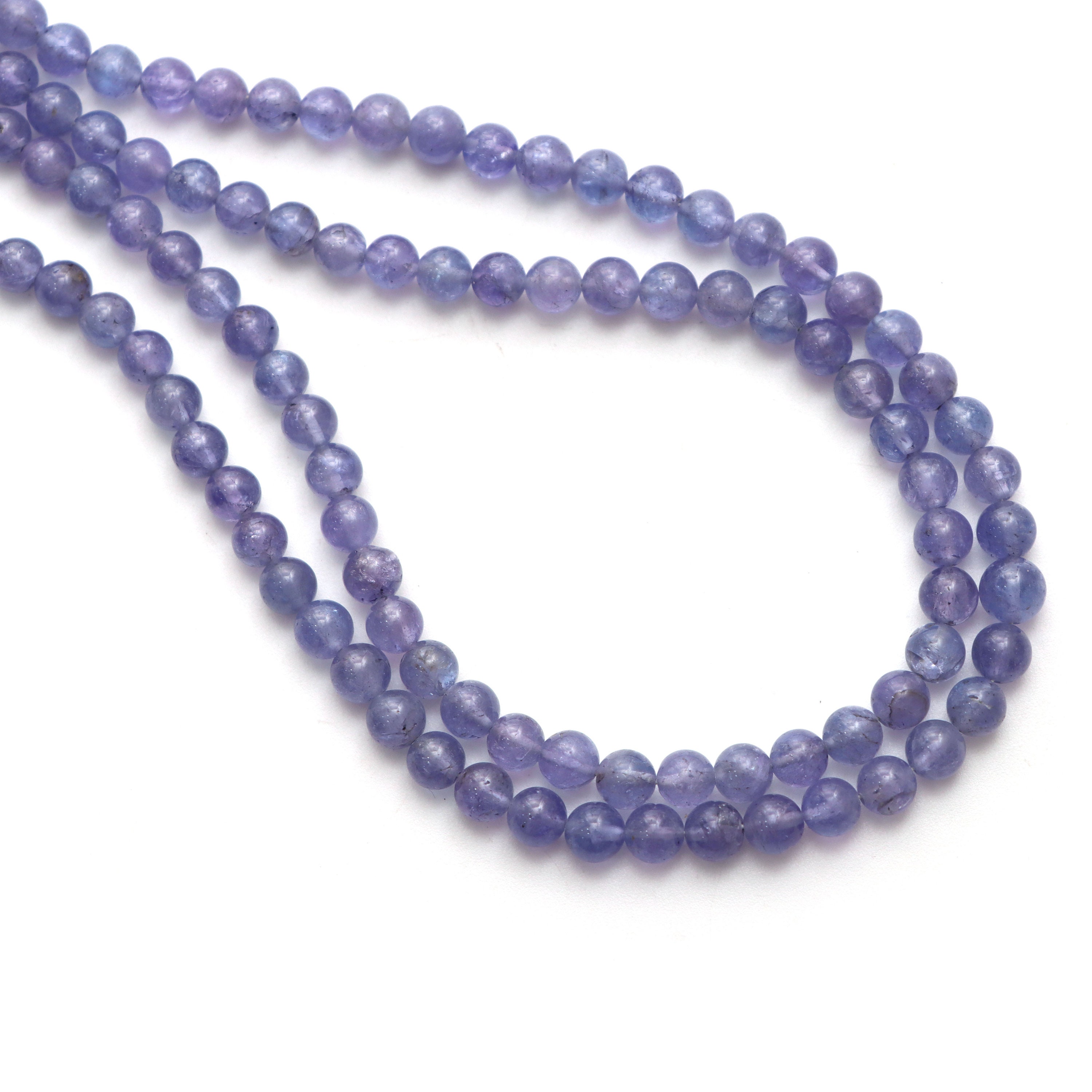 Tanzanite Smooth Round Beads, 4 Mm To 5 Mm, Tanzanite Jewelry Making Beads, 8 Inches / 18 Inches Full Strand, Price Per Strand