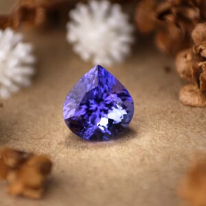 2.77 Cts Aaa Violet Blue Tanzanite Heart Gemstone