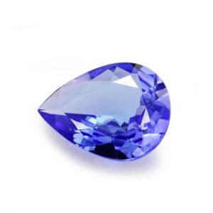 8x6mm Tanzanite Faceted Pear 0.90 Carat AAA Grade Loose Gemstone 1 Piece - Royal Blue Tanzanite, Tanzanite Ring, Tanzanite Jewelry
